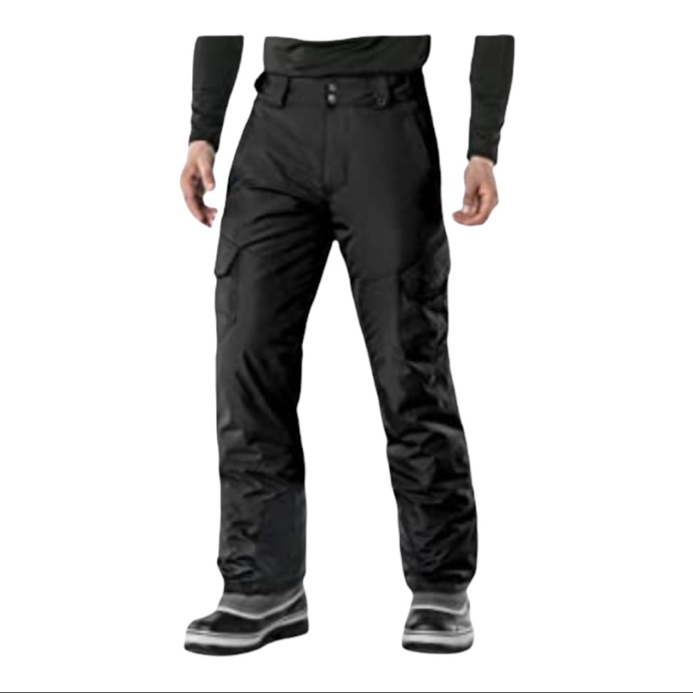 TSLA Men's Winter Snow Pants, Waterproof Insulated